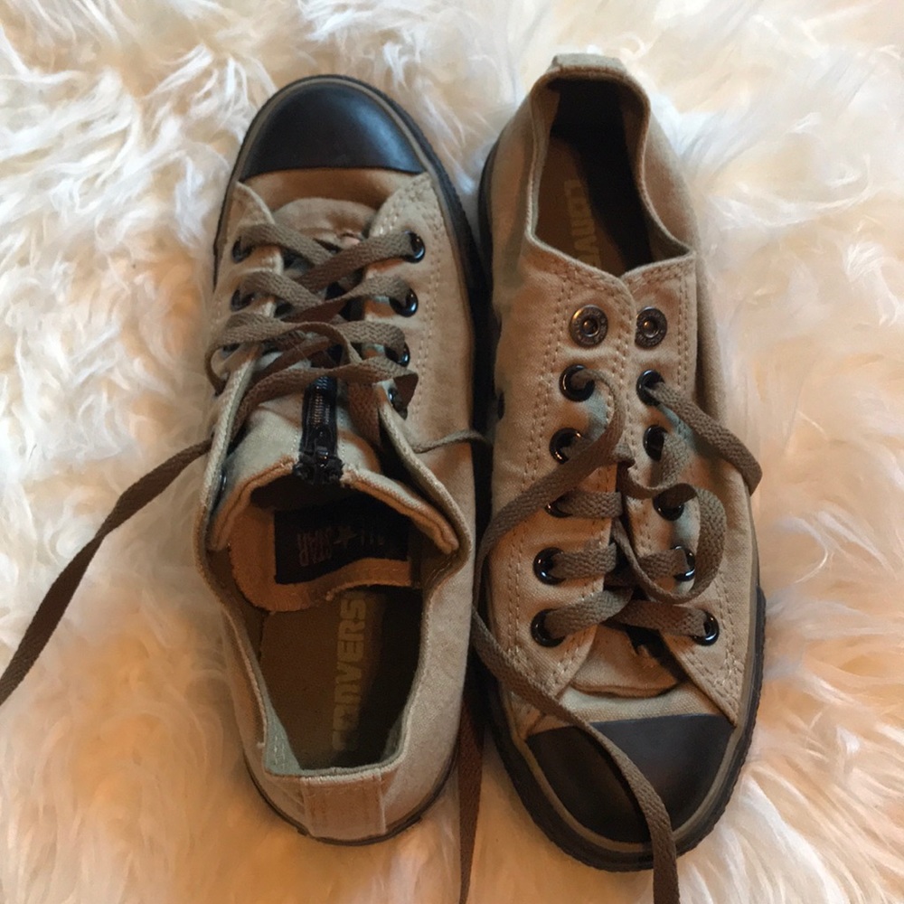 Army green converse